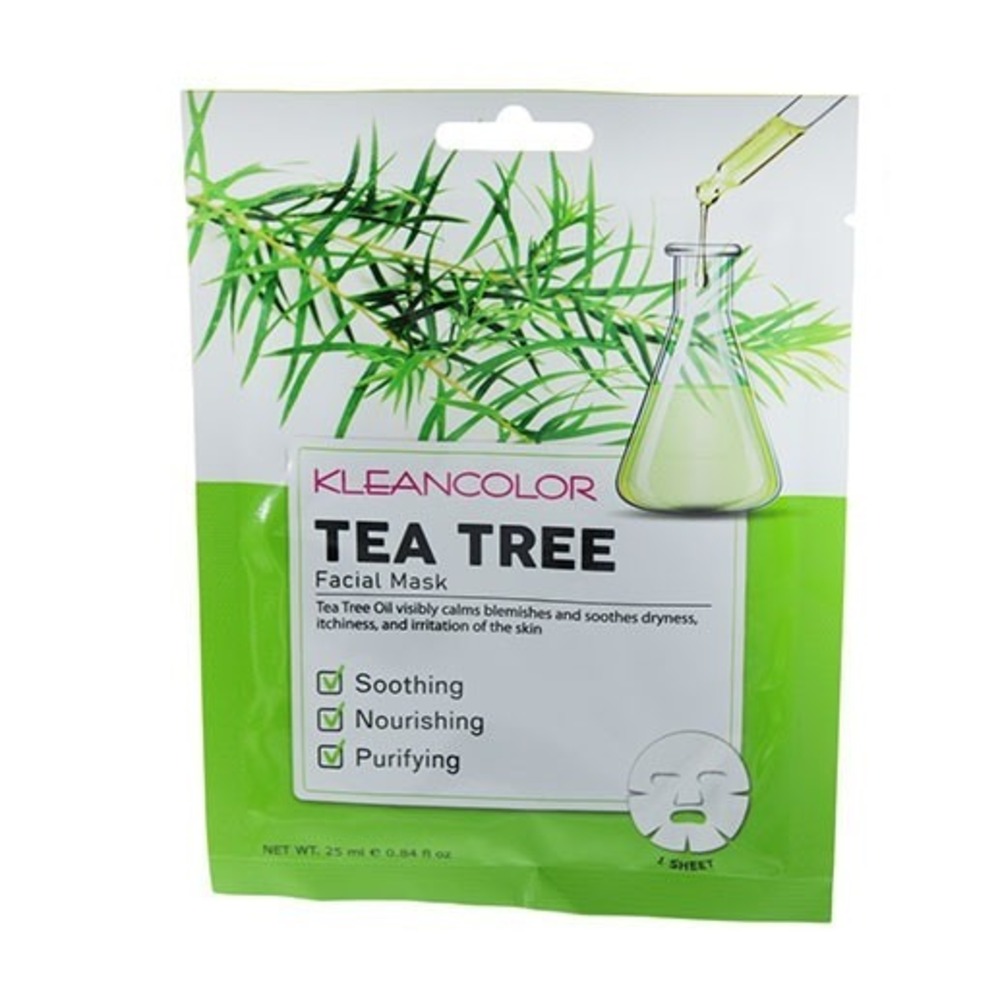8 Pack Facial Mask Kleancolor Tea Tree Facial Mask 0.8 fl oz